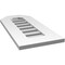 Ekena Millwork Octagonal Top Surface Mount PVC Gable Vent: Functional, w/ 3-1/2"W x 1"P Standard Frame, 12"W x 26"H GVPOT12X2601SF - alternate 4